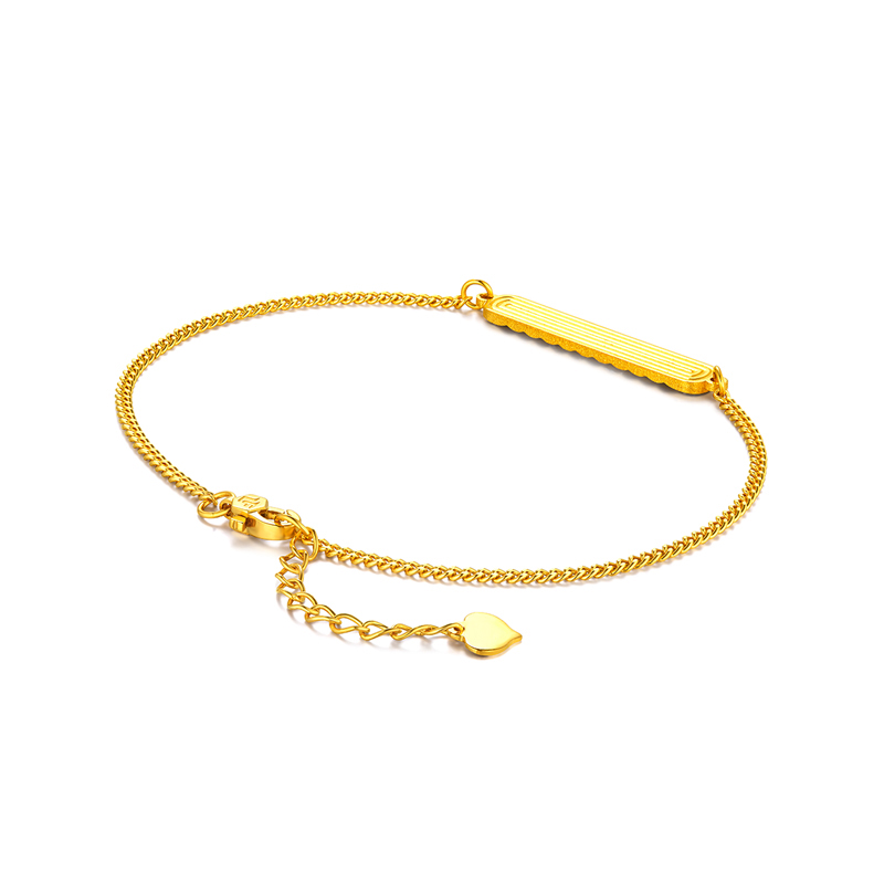 六福珠寶黃金手鏈 - 【LISTING CLOSED】"能量密語"999足金手鏈