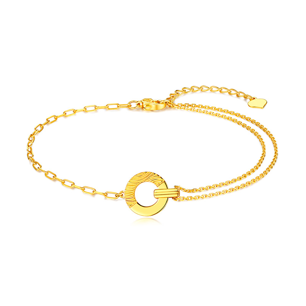 $t('六福珠寶')黃金手鏈 - 【LISTING CLOSED】"小圓份"990黃金手鏈