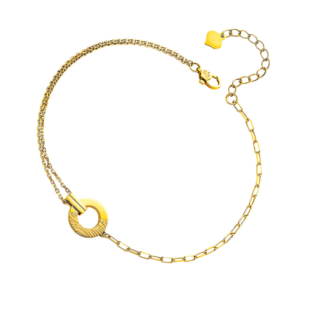 六福珠寶黃金手鏈 - 【LISTING CLOSED】"小圓份"990黃金手鏈