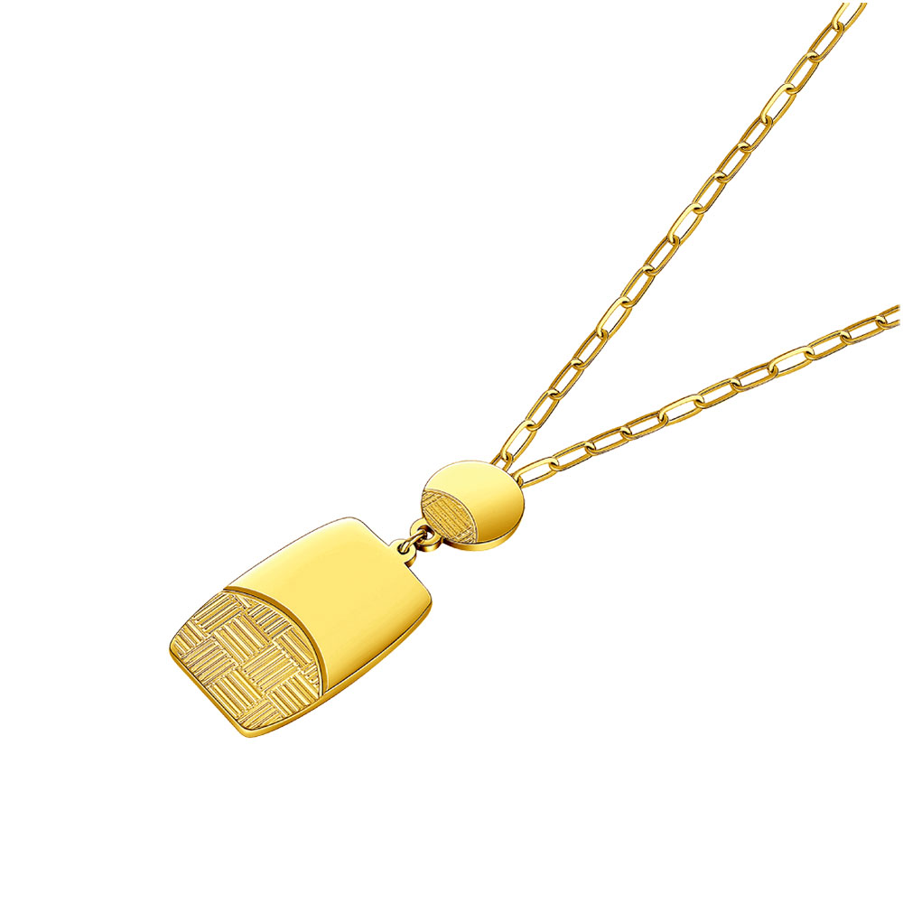 六福珠寶黃金頸鏈 - "摩登潮代"990黃金頸鏈