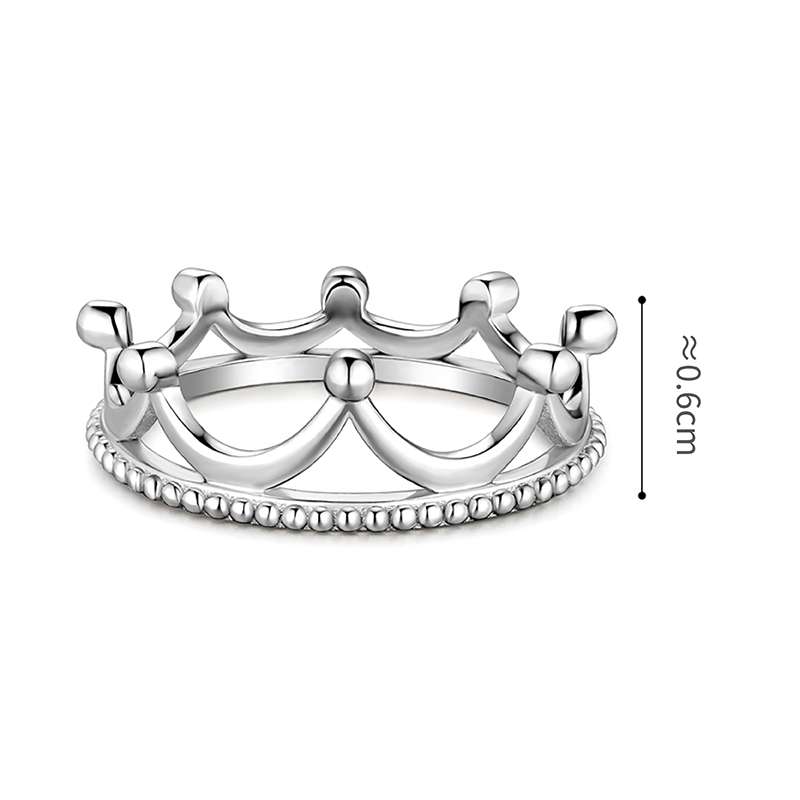 六福珠宝铂金戒指 - 【LISTING CLOSED】"闪耀．皇冠"950铂金戒指