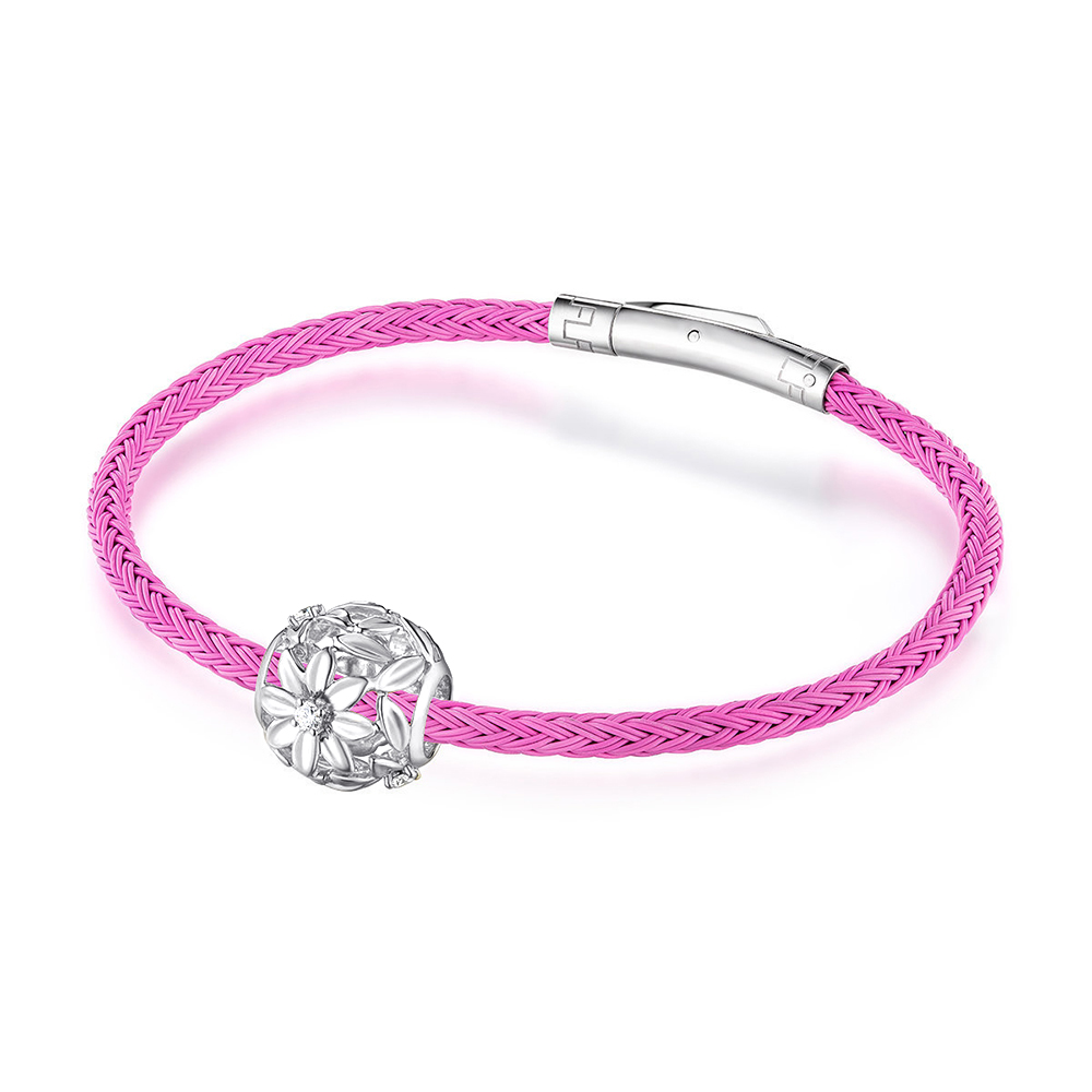 六福珠宝18K金串饰 - 【LISTING CLOSED】"繁花"18K金(白色)钻石串饰