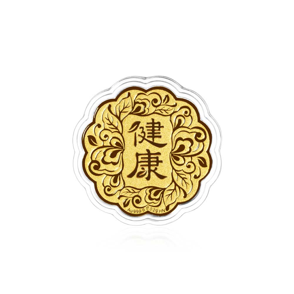 六福珠寶黃金工藝品 - "健康"999.9黃金工藝品