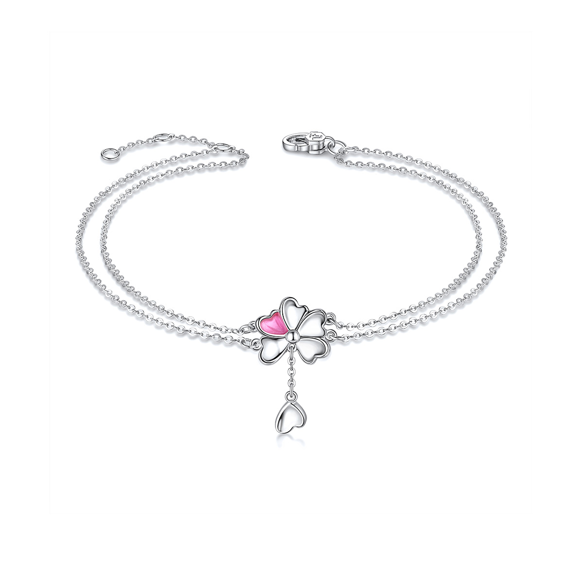 六福珠寶鉑金手鏈 - 【LISTING CLOSED】"雅致花語"950鉑金琺瑯手鏈