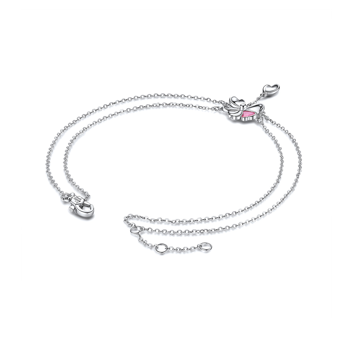 六福珠寶鉑金手鏈 - 【LISTING CLOSED】"雅致花語"950鉑金琺瑯手鏈