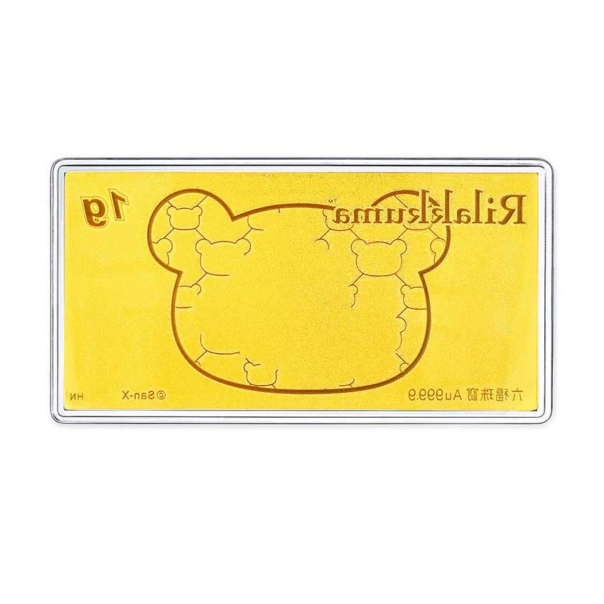 六福珠寶黃金工藝品 - "花開富貴"999.9黃金金利是