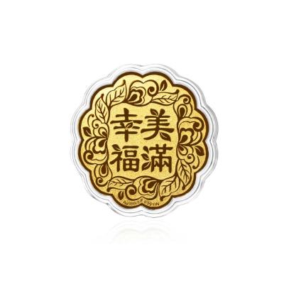 六福珠寶黃金工藝品 - "幸福美滿"千足金工藝品