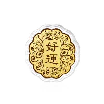 六福珠寶黃金工藝品 - "好運"999.9黃金工藝品