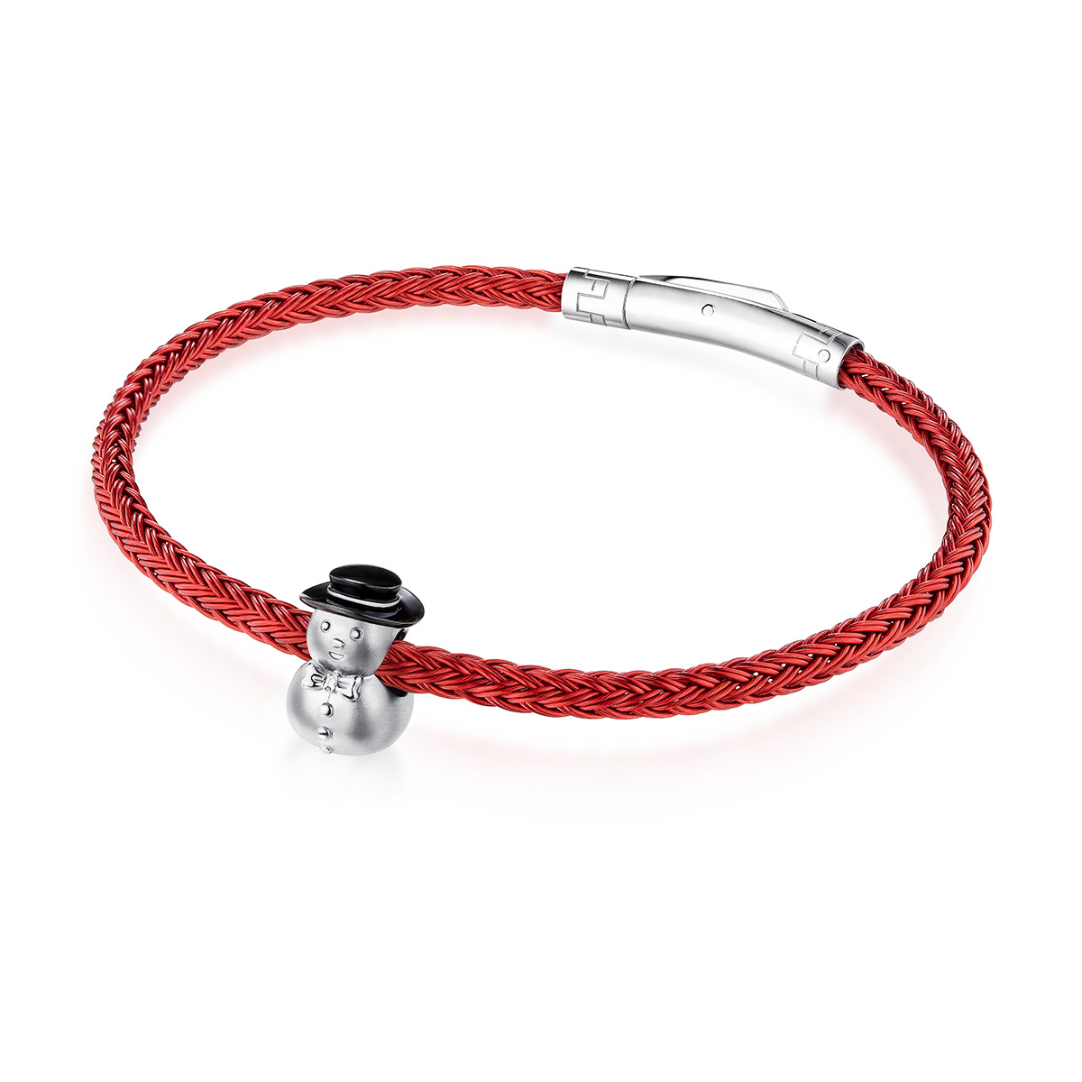 六福珠寶18K金串飾 - 【LISTING CLOSED】"雪人"18K金(白色)鑽石串飾