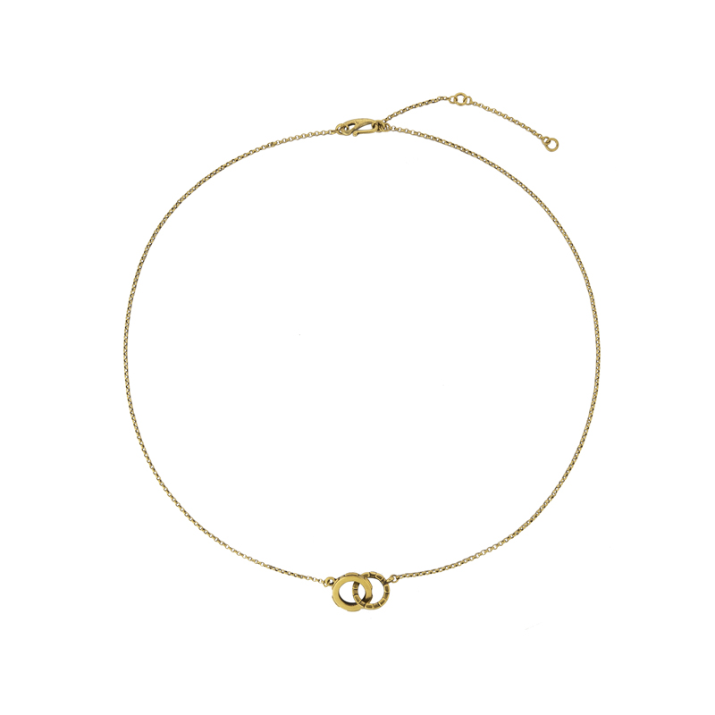 六福珠寶黃金頸鏈 - [LISTING CLOSED]"黑‧潮"齒輪造型990黃金頸鏈(5D電黑硬金工藝)