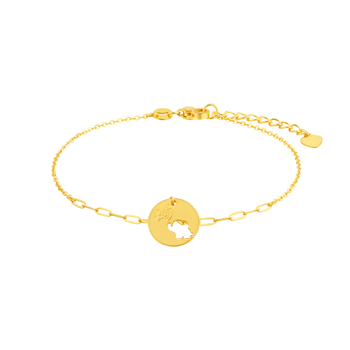 $t('六福珠寶')黃金手鏈 - 【LISTING CLOSED】"小鴻象–幸運象"999足金手鏈