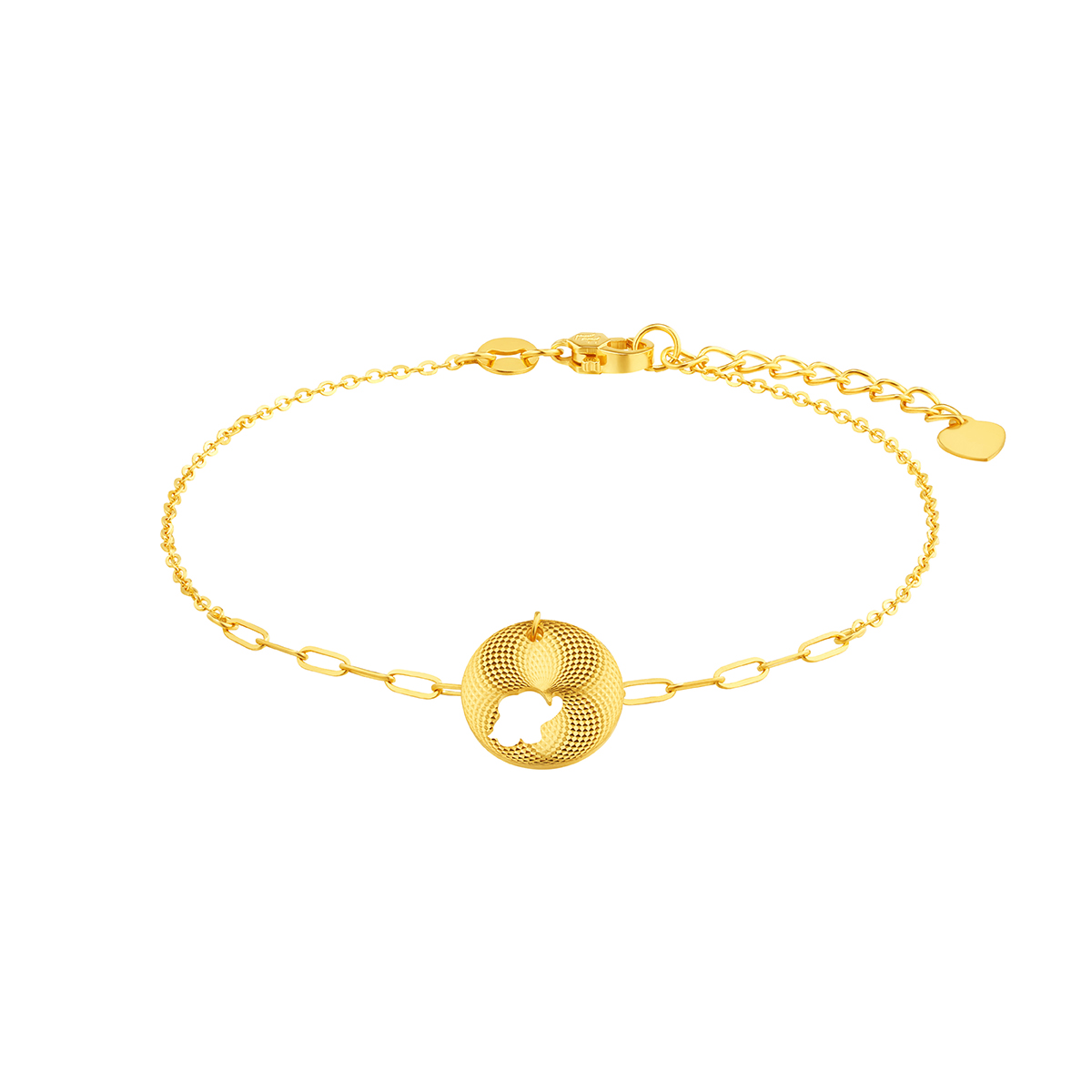 六福珠寶黃金手鏈 - 【LISTING CLOSED】"小鴻象–幸運象"999足金手鏈