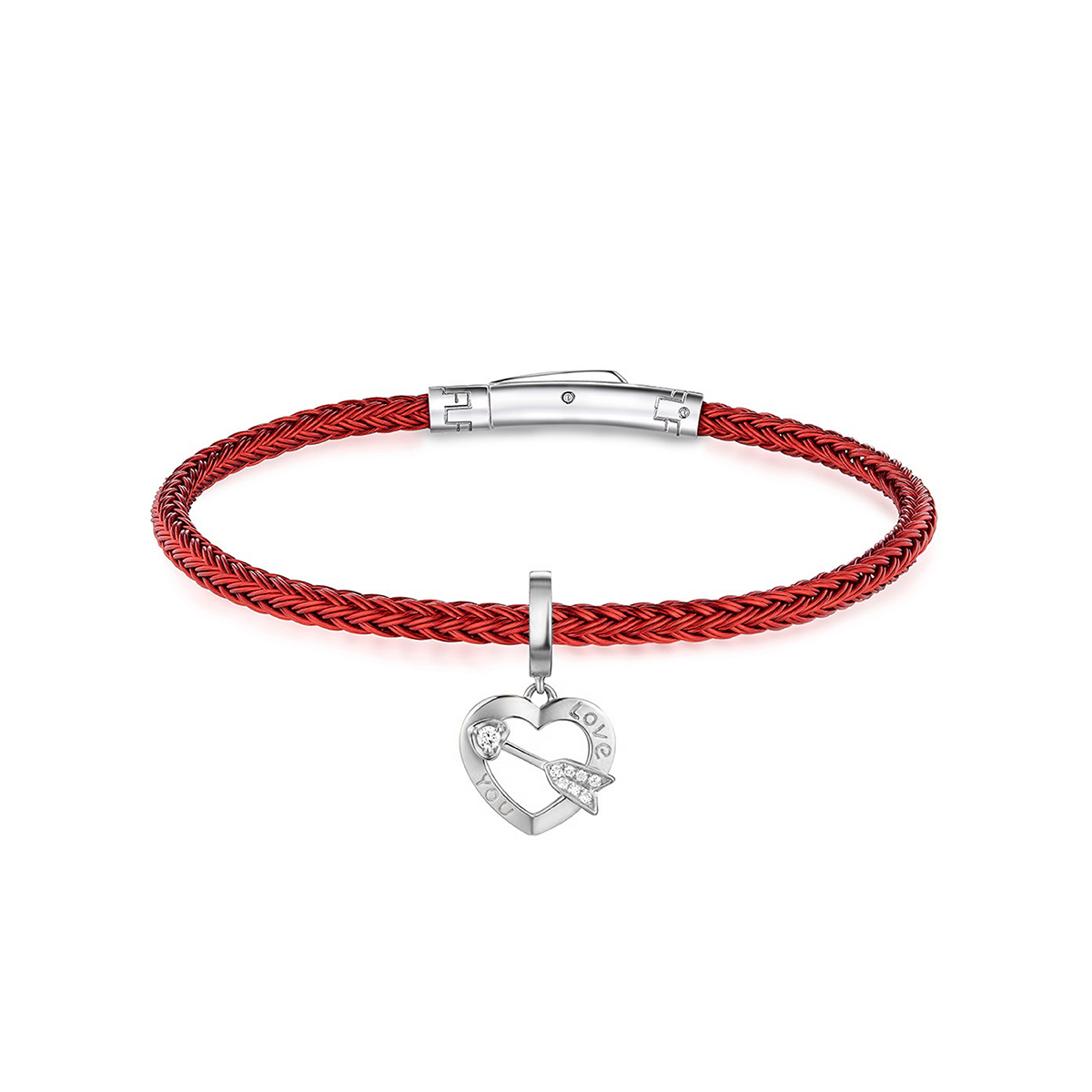 六福珠寶18K金串飾 - "愛神之箭"18K金鑽石串飾–多色選擇