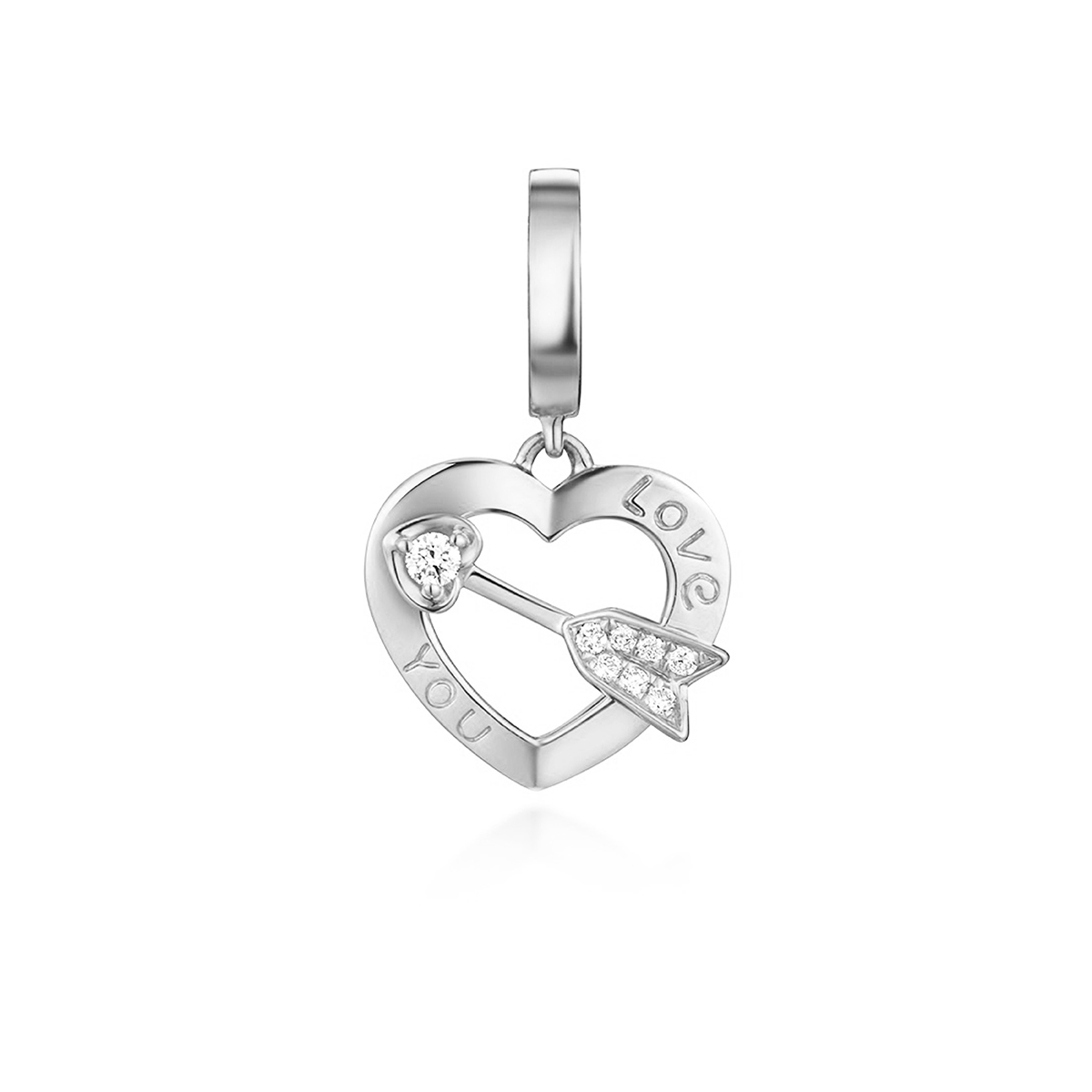 $t('六福珠寶')18K金串飾 - "愛神之箭"18K金鑽石串飾–多色選擇