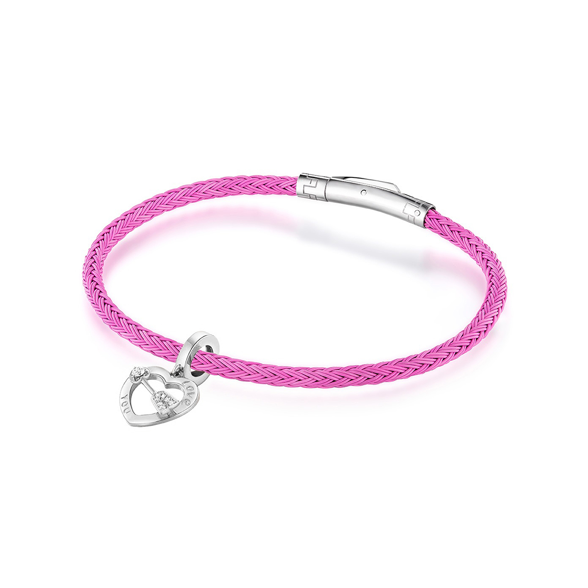 六福珠寶18K金串飾 - "愛神之箭"18K金鑽石串飾–多色選擇