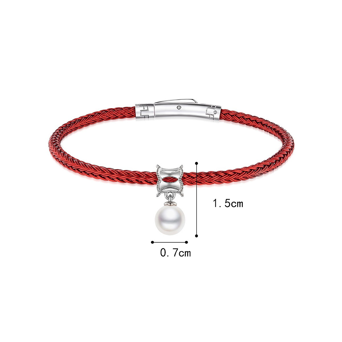 六福珠寶18K金串饰 - "俏丽明珠"18K金珍珠串饰–多色选择