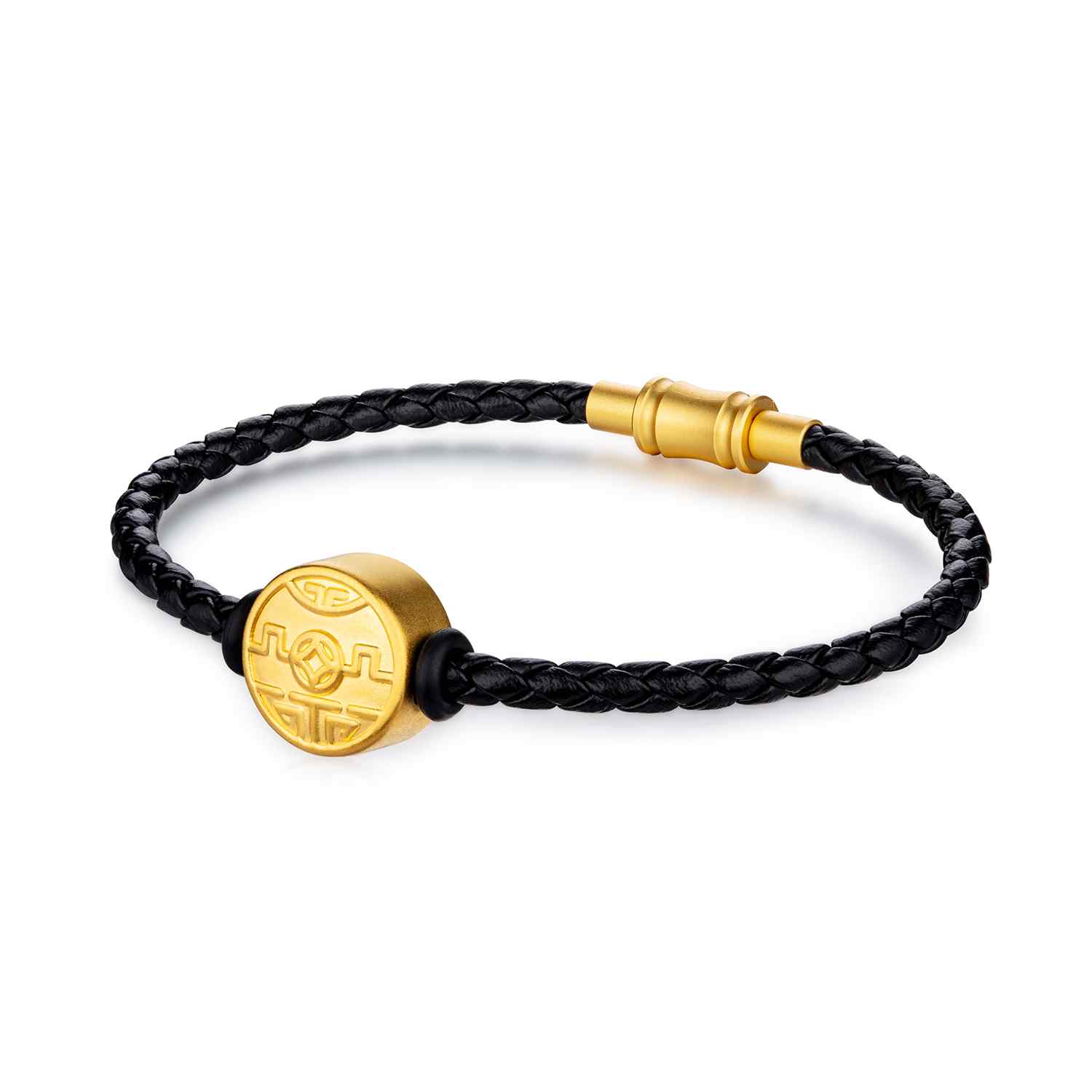 六福珠寶黃金串飾 - "和氣生財"999足金串飾