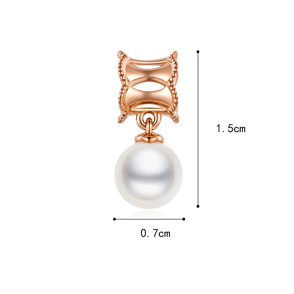 六福珠寶18K金串饰 - "俏丽明珠"18K金珍珠串饰–多色选择