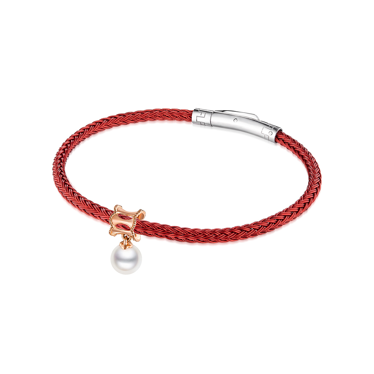 六福珠寶18K金串饰 - "俏丽明珠"18K金珍珠串饰–多色选择