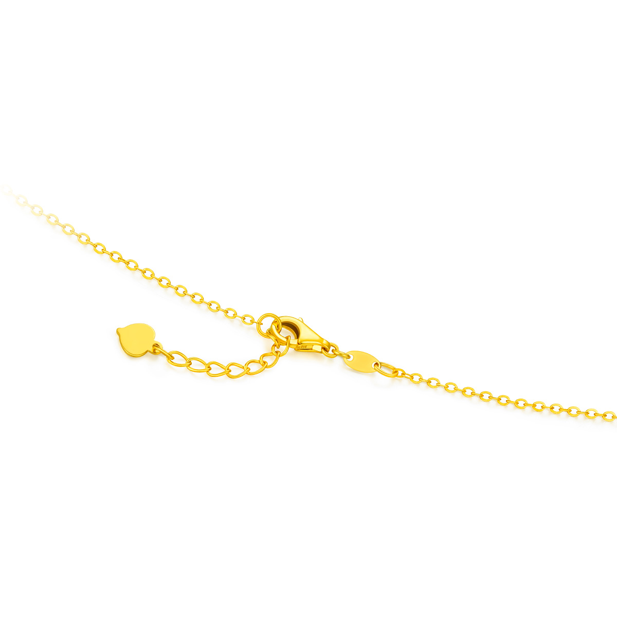 六福珠寶黃金頸鏈 - "小蠻腰"990黃金頸鏈