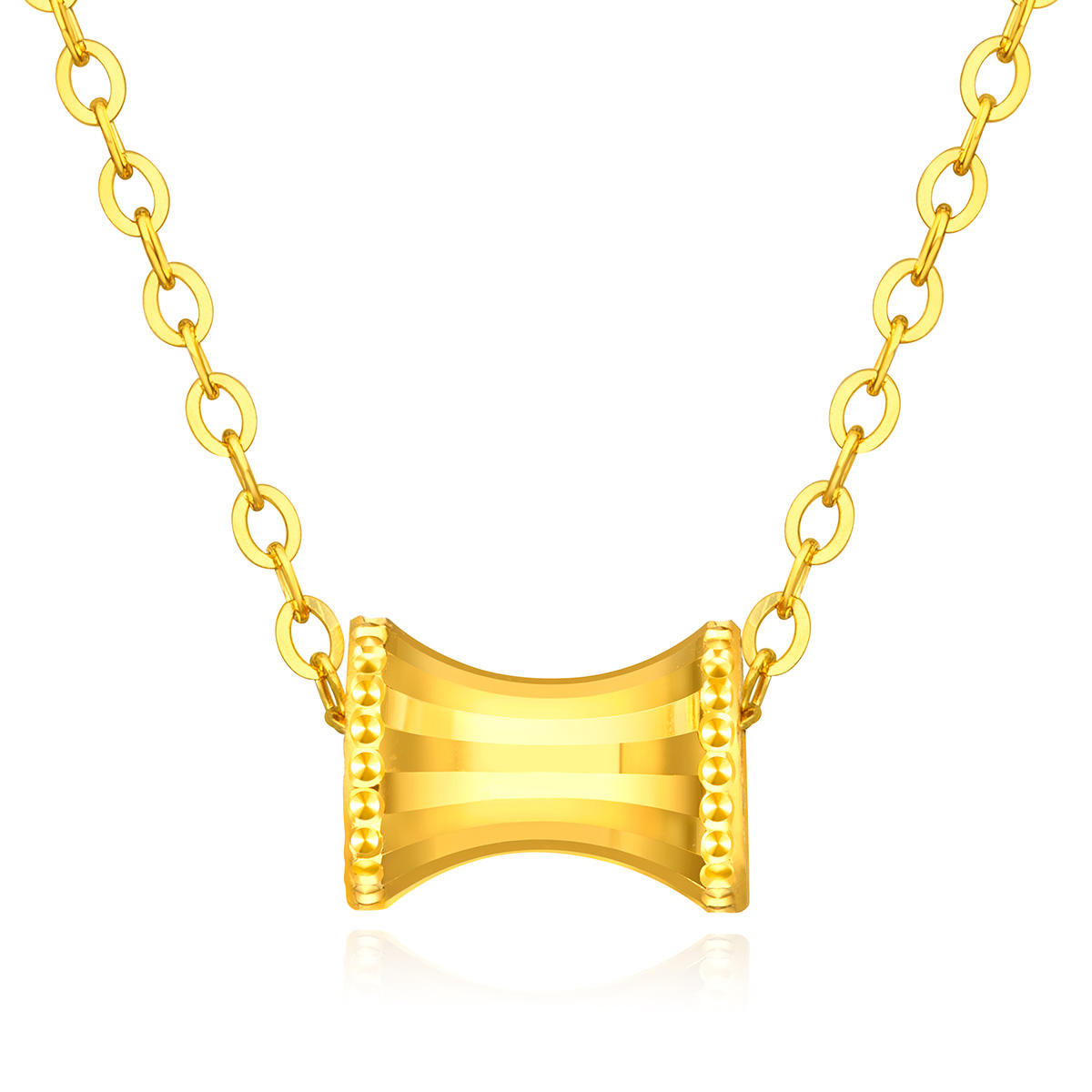 六福珠寶黃金頸鏈 - "小蠻腰"黃金頸鏈