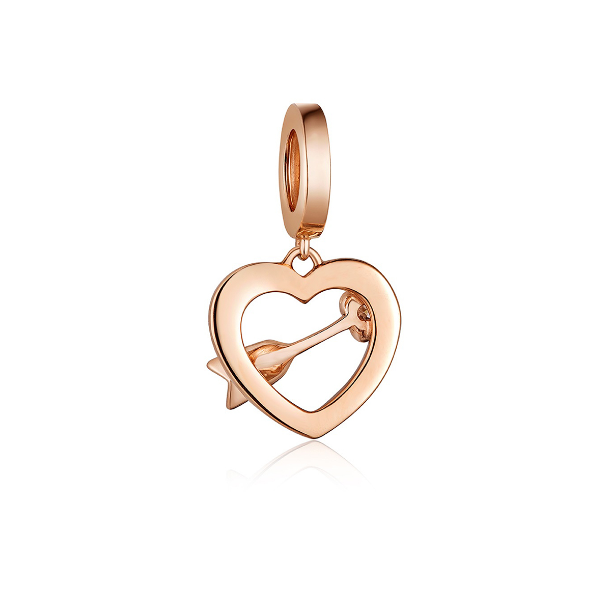 六福珠寶18K金串飾 - "愛神之箭"18K金鑽石串飾–多色選擇