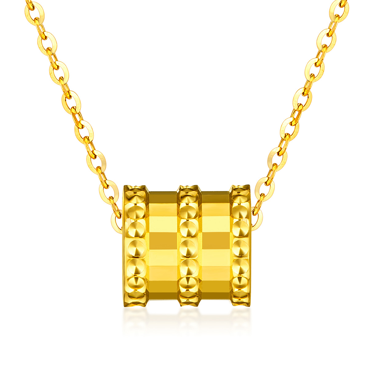 六福珠寶黃金頸鏈 - “小蠻腰”黃金頸鏈