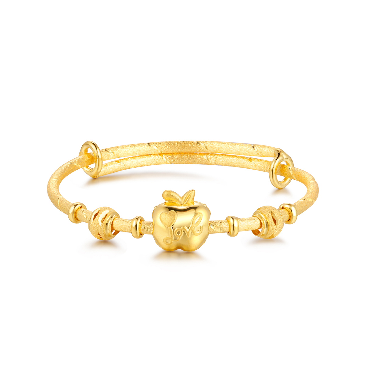 $t('六福珠寶')黃金手鐲 - 【LISTING CLOSED】"Love-小蘋果"999.9黃金寶寶手鐲