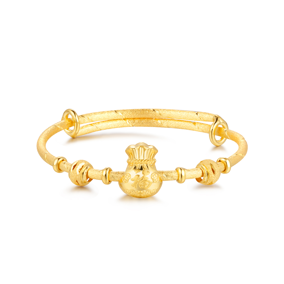 $t('六福珠寶')黃金手鐲 - 【LISTING CLOSED】"聚寶福袋"999.9黃金寶寶手鐲