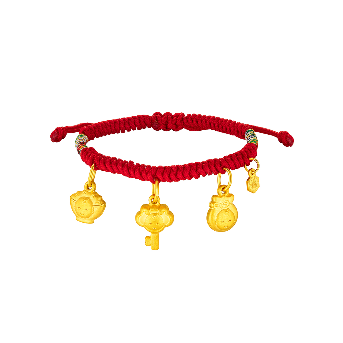 $t('六福珠寶')黃金串飾 - 【LISTING CLOSED】嘉嘉"吉祥百寶"999.9黃金寶寶串飾連手繩