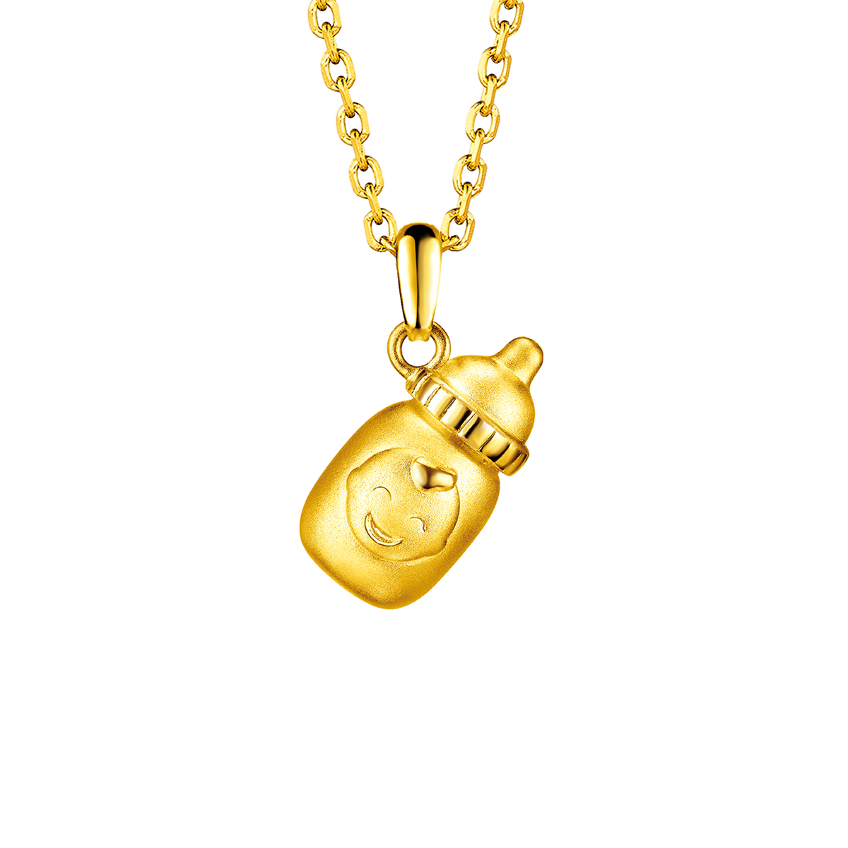 $t('六福珠寶')黃金吊墜 - "嘉嘉奶樽"999足金吊墜