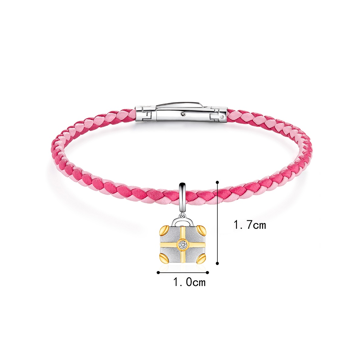 六福珠宝18K金串饰 - 【LISTING CLOSED】"甜蜜旅程"18K金(分色)钻石串饰