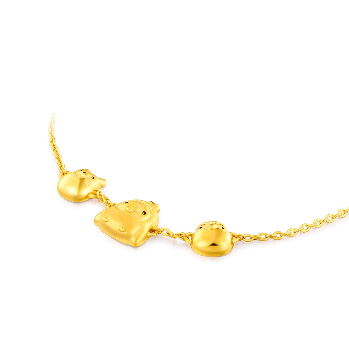 六福珠寶黃金手鏈 - 【LISTING CLOSED】"小黃雞"999.9黃金手鏈