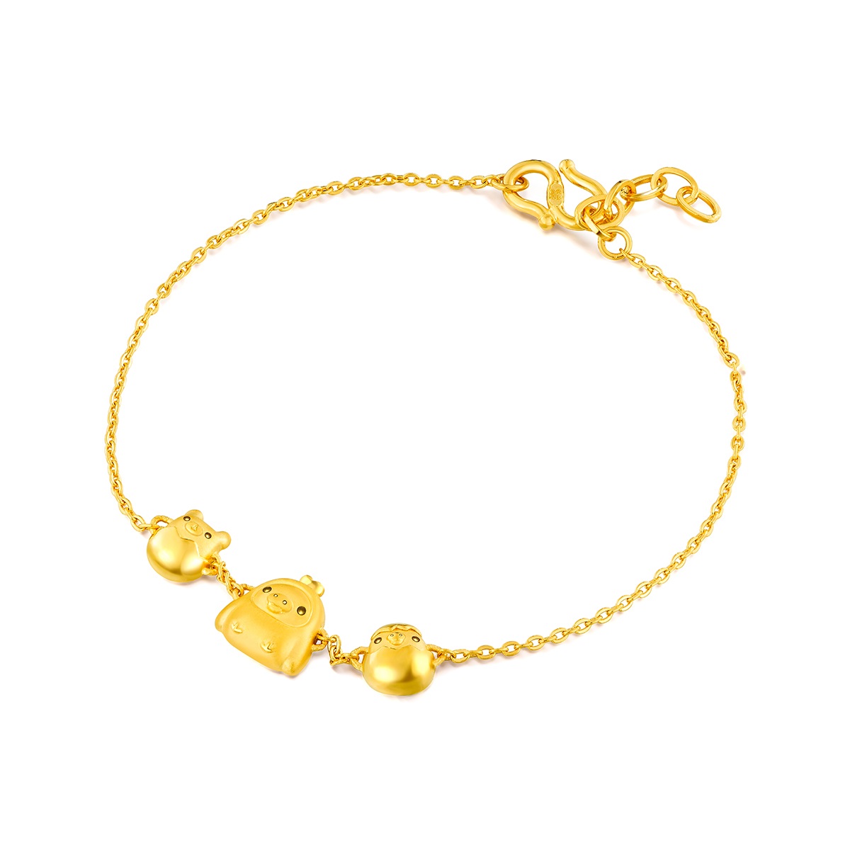 六福珠寶黃金手鏈 - 【LISTING CLOSED】"小黃雞"999.9黃金手鏈