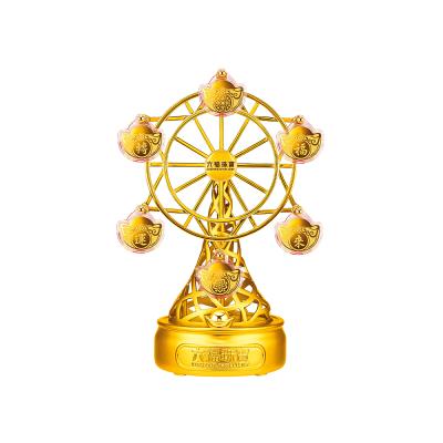 六福珠寶黃金工藝品 - "福來運轉"摩天輪999足金工藝品