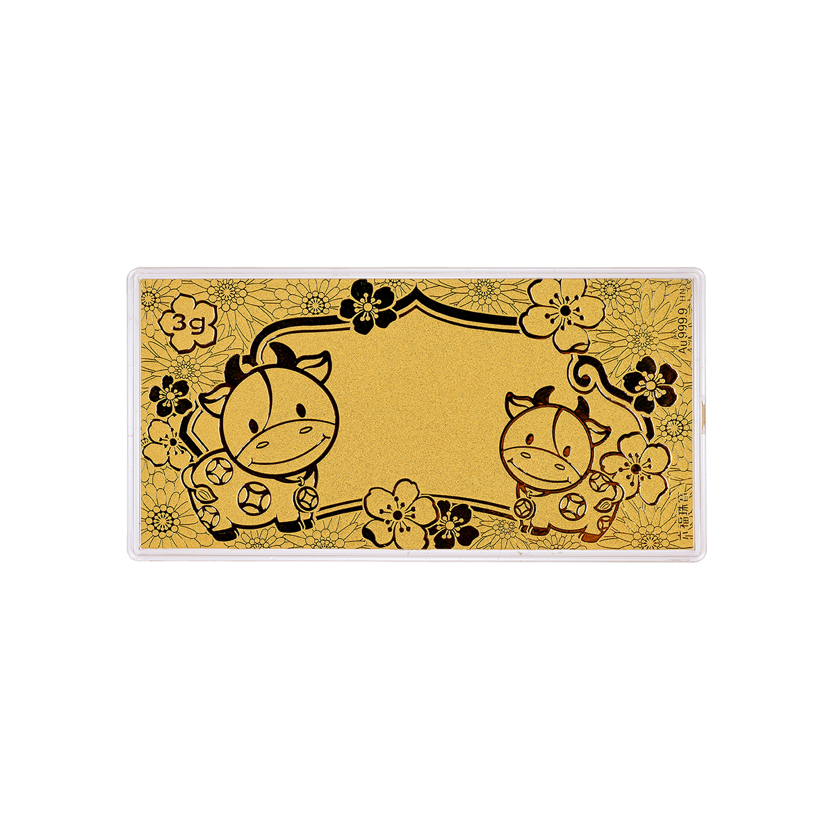 $t('六福珠寶')黃金工藝品 - 卡通小牛999.9黃金利是