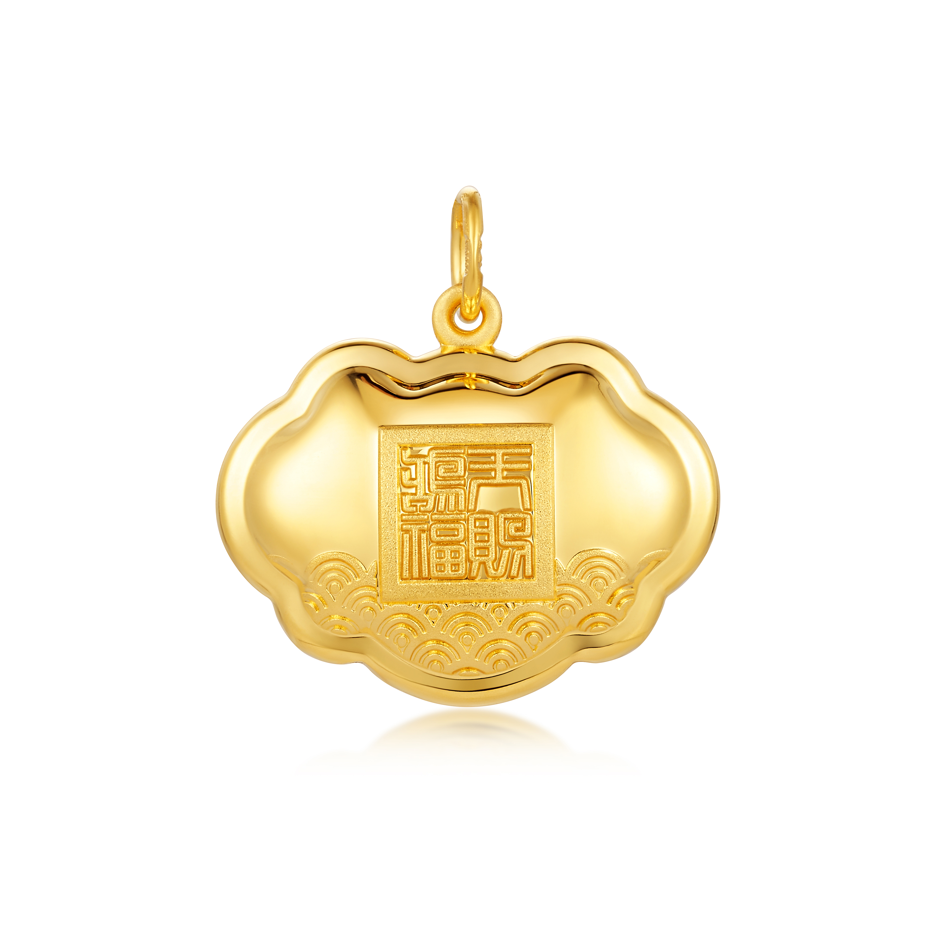 六福珠寶黃金吊墜 - 【LISTING CLOSED】"如天之福"999.9黃金鎖包