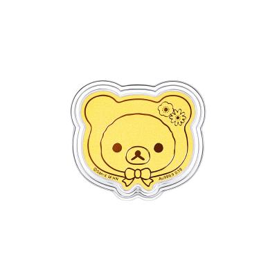六福珠寶黃金工藝品 - 小熊多功能999.9黃金工藝品記事板套裝