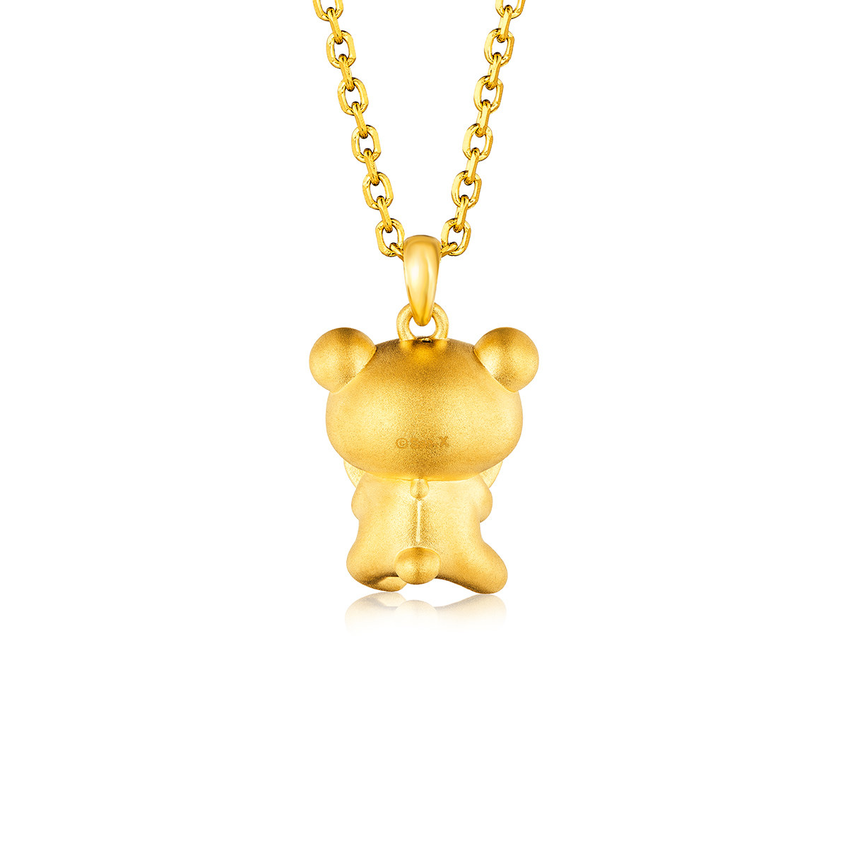六福珠宝黄金吊坠 - 【LISTING CLOSED】"西瓜小熊"999足金吊坠