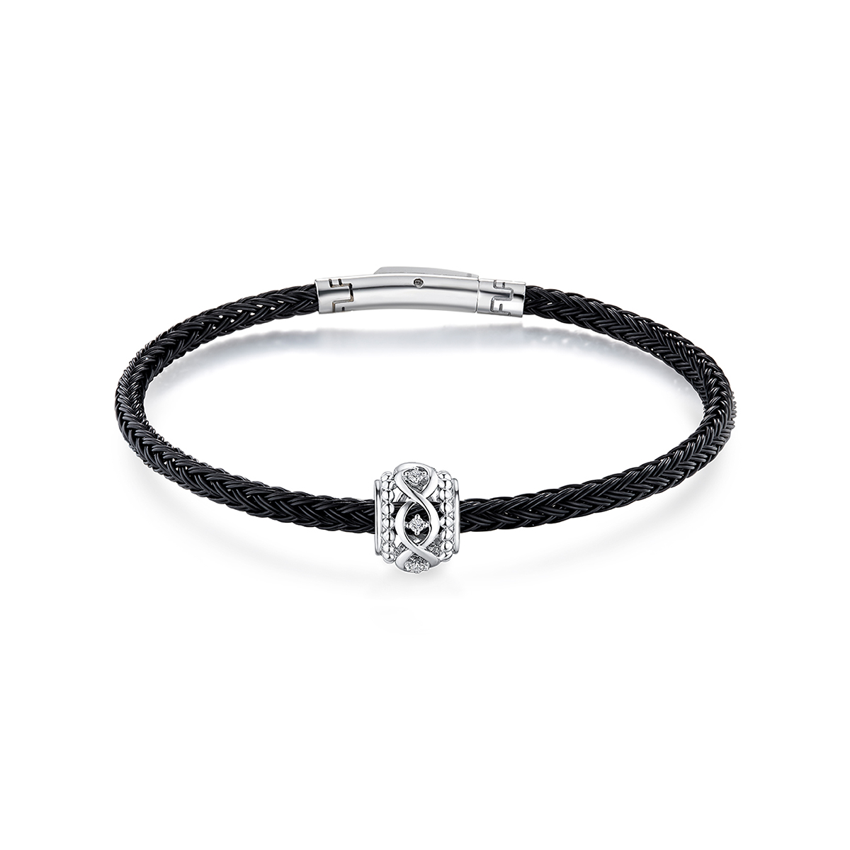 六福珠寶18K金串飾 - 【LISTING CLOSED】"俏麗繡球"18K金(白色)鑽石串飾