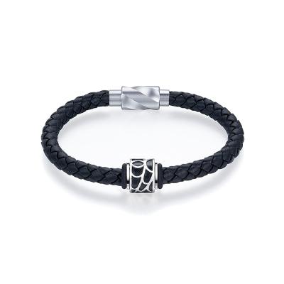 六福珠寶鉑金串飾 - "蜘蛛網"950鉑金串飾(男裝)