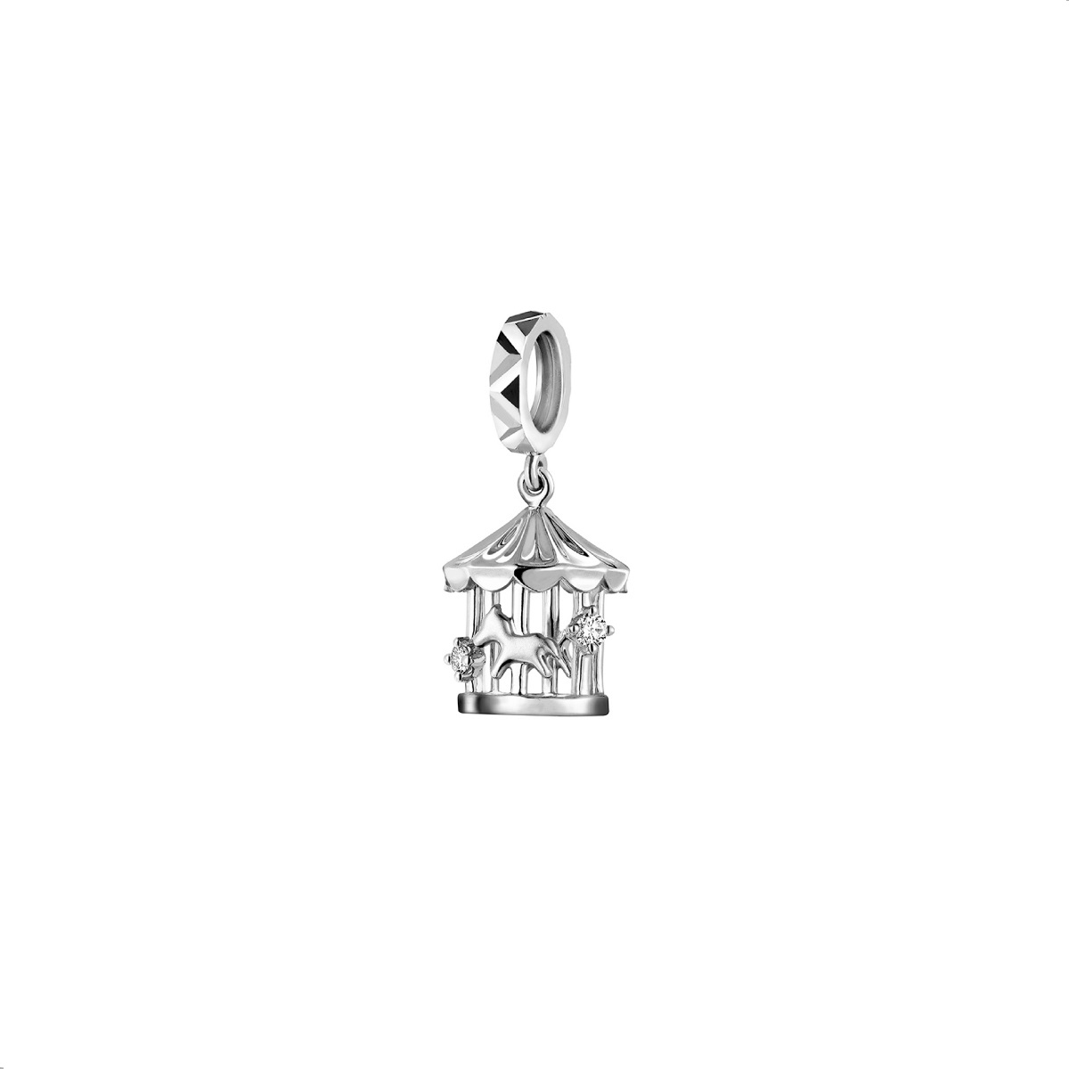 $t('六福珠寶')18K金串飾 - 【LISTING CLOSED】"旋轉木馬"18K金鑽石串飾–多色選擇