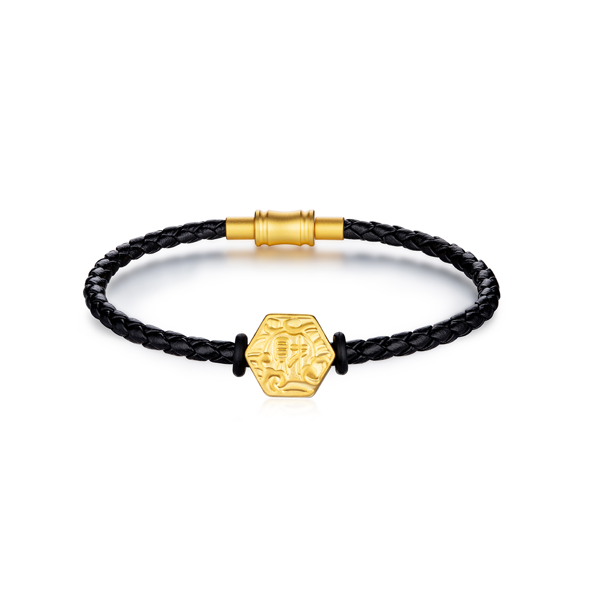 六福珠寶黃金串飾 - "財"字999足金串飾