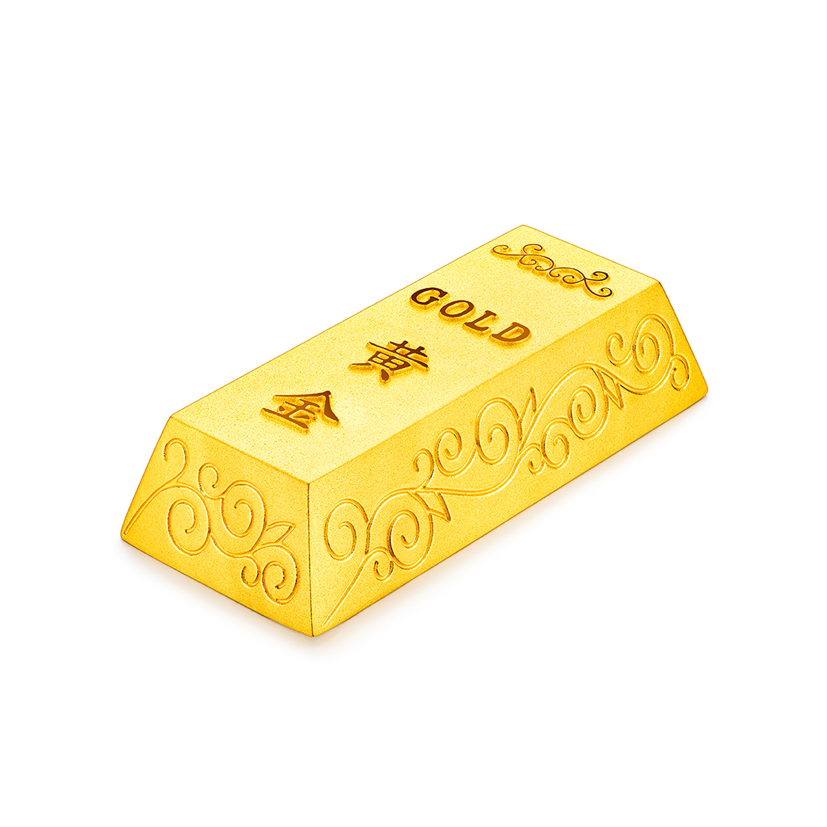 六福珠寶黃金擺件 - “發財金磚”999足金金磚