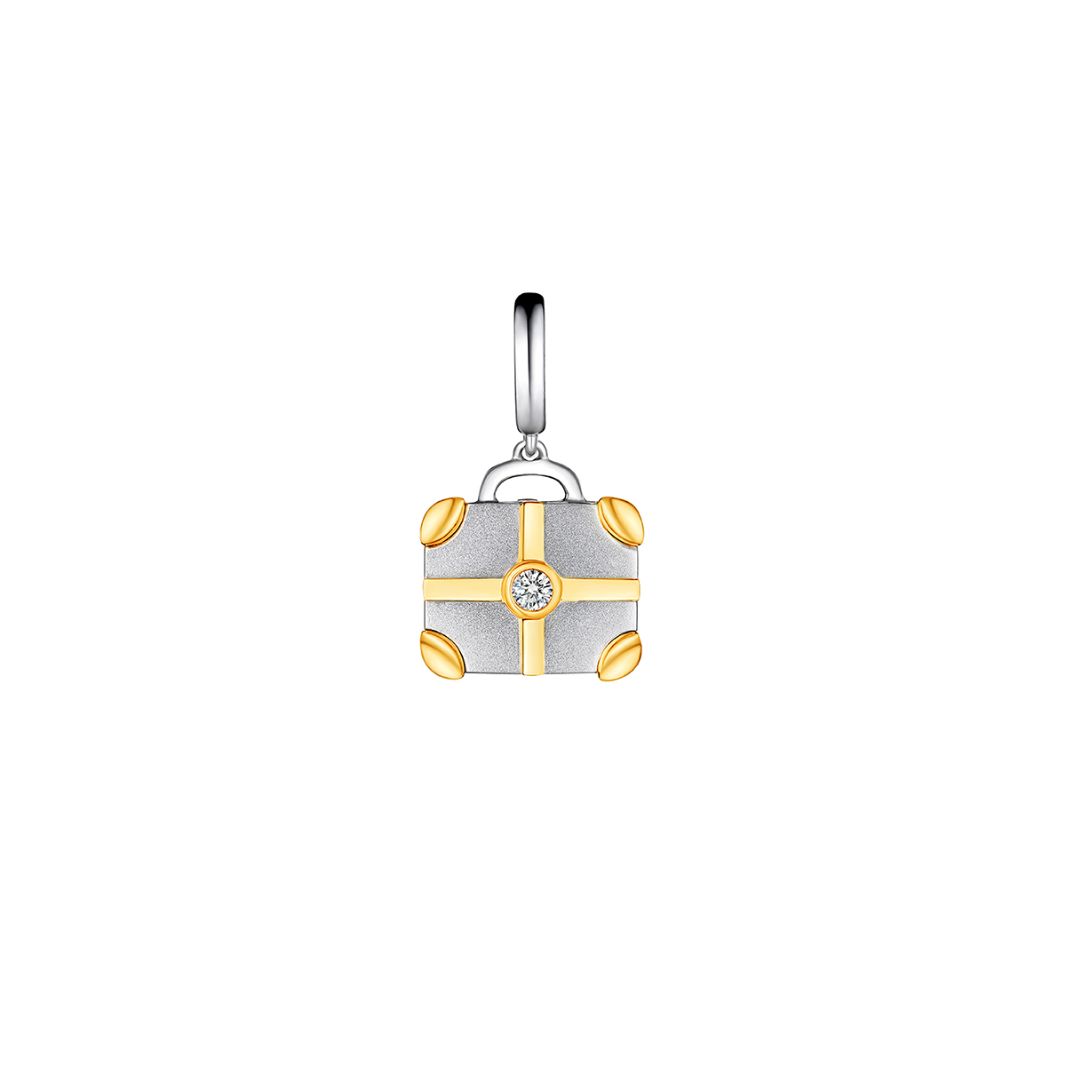 六福珠寶18K金串飾 - "甜蜜旅程"18K金(分色)鑽石串飾