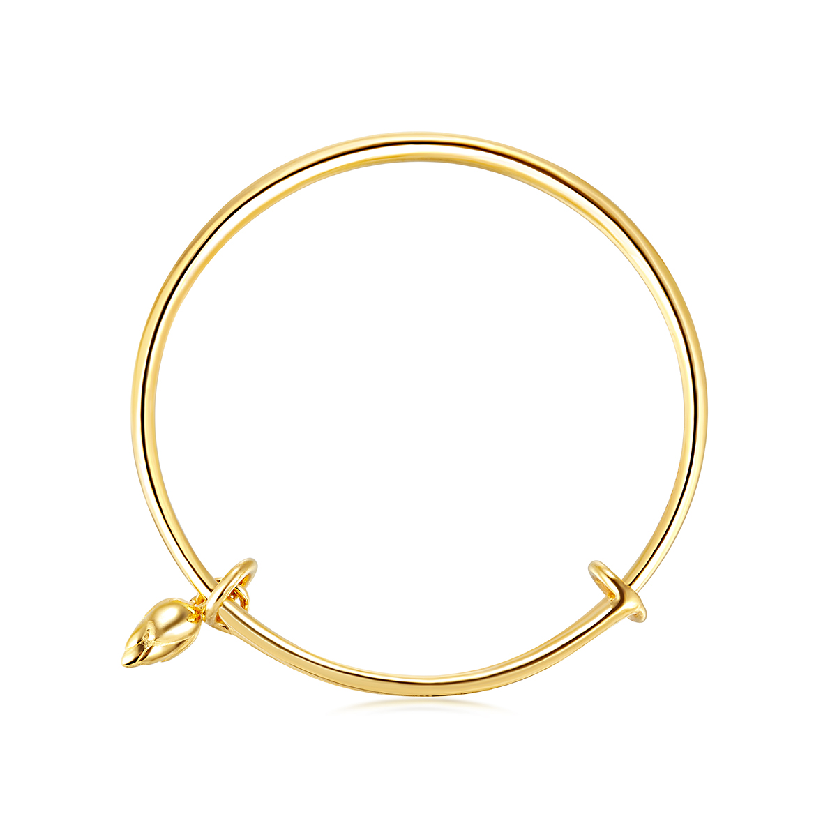 六福珠宝黄金手镯 - 【LISTING CLOSED】"莲蓬挂件"999.9黄金宝宝手镯