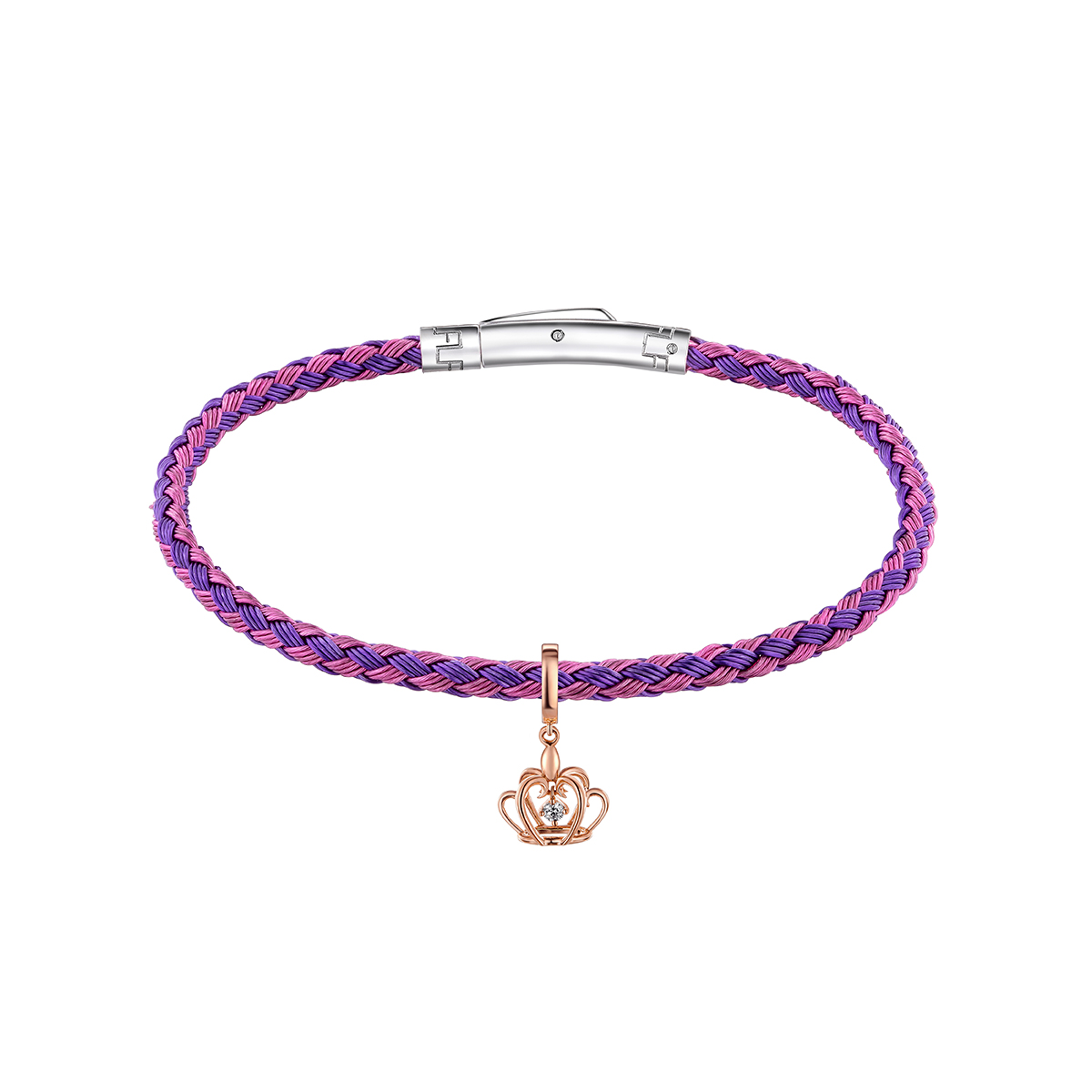 六福珠寶18K金串飾 - 【LISTING CLOSED】"高貴后冠"18K金鑽石串飾–多色選擇