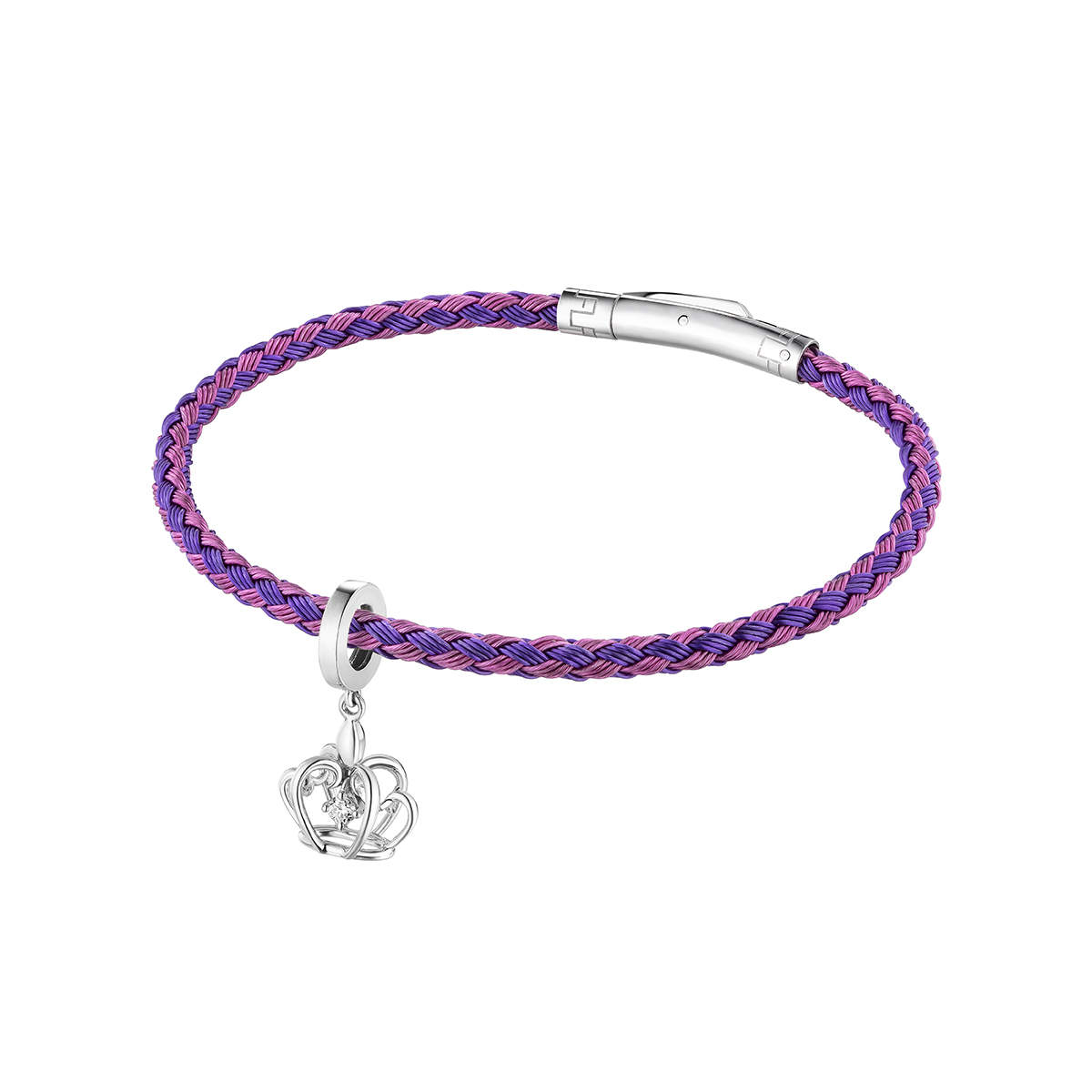 六福珠寶18K金串飾 - 【LISTING CLOSED】"高貴后冠"18K金鑽石串飾–多色選擇