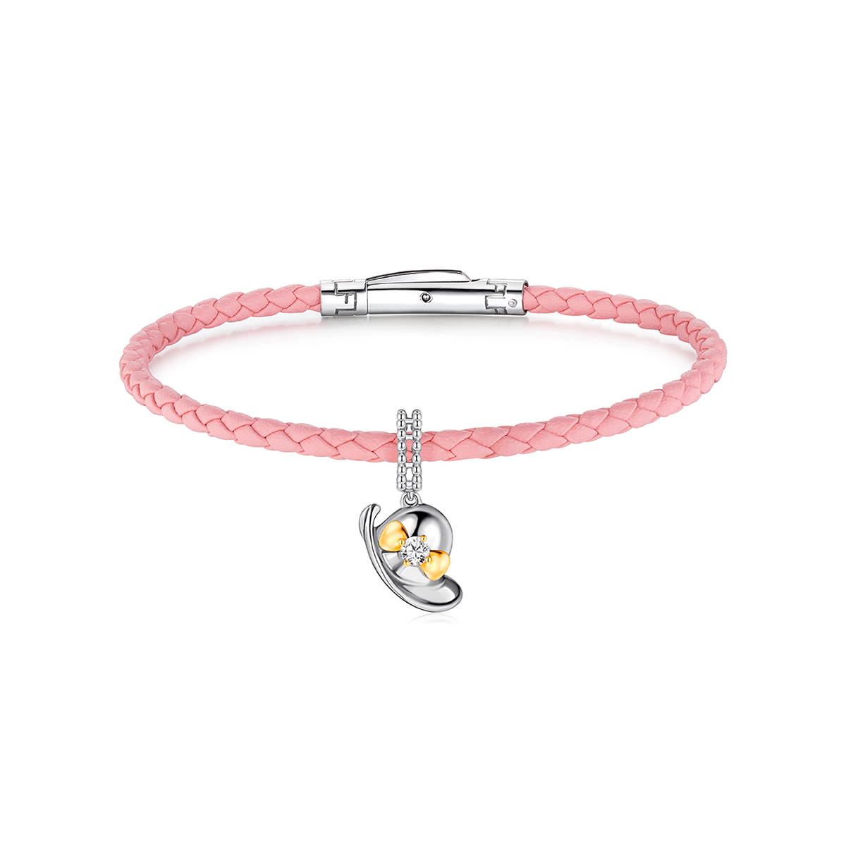 六福珠寶18K金串飾 - "糖果帽子"18K金鑽石串飾–多色選擇