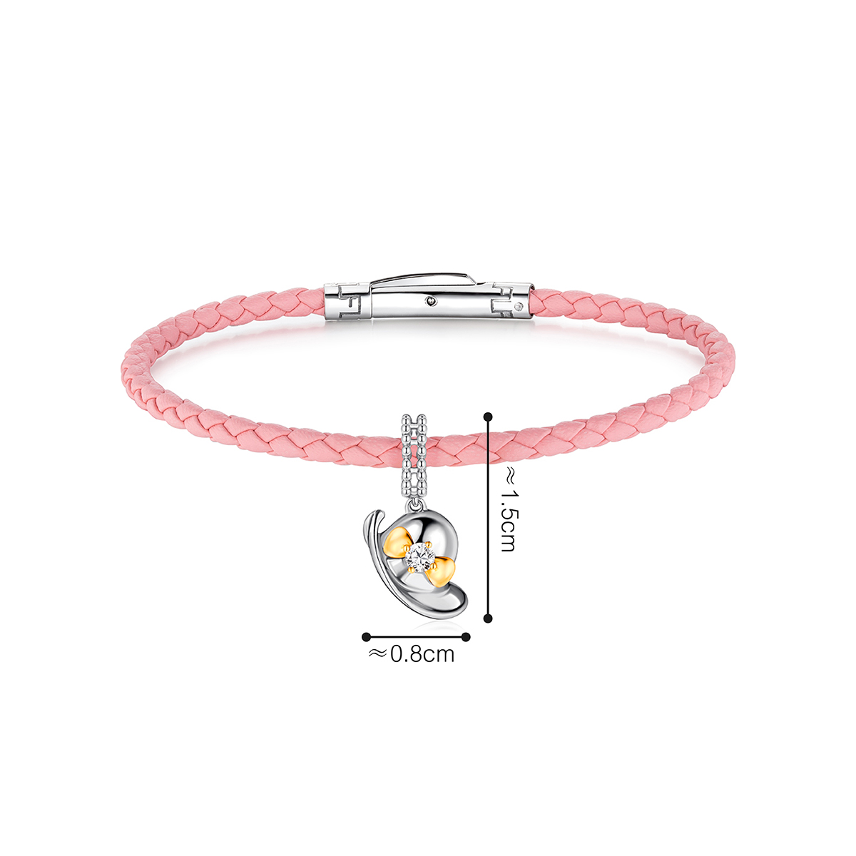 六福珠寶18K金串飾 - "糖果帽子"18K金鑽石串飾–多色選擇